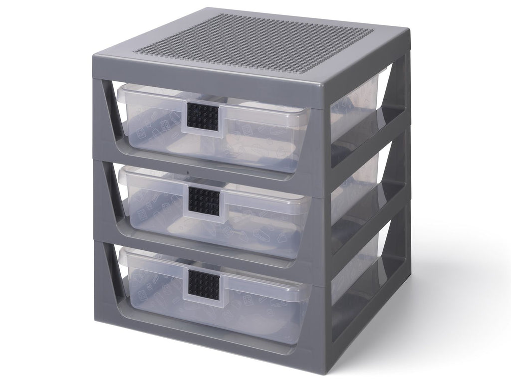 LEGO 3-Drawer Storage Rack – Gray 5006608